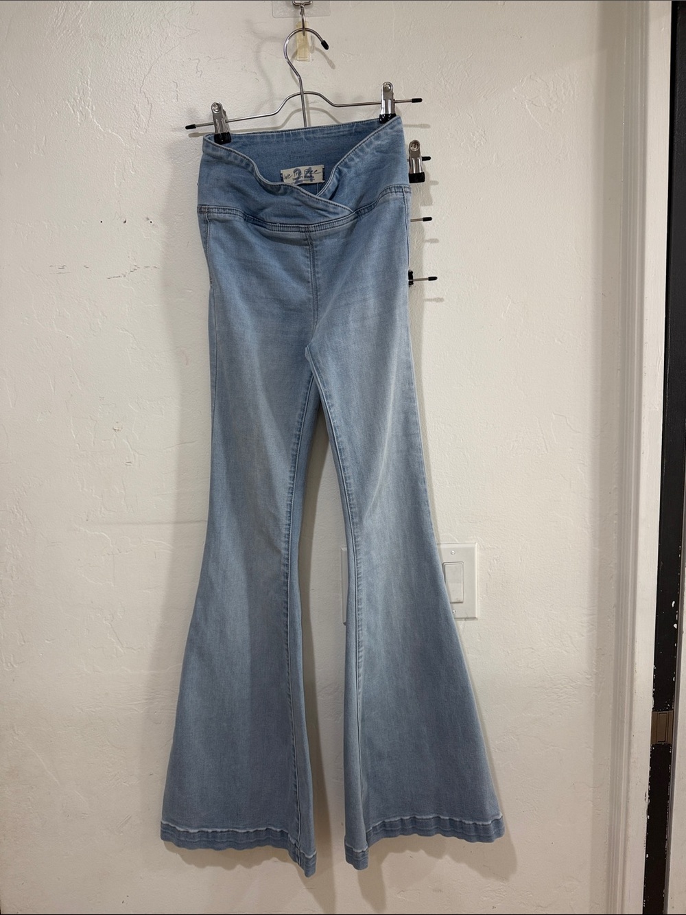 Free People Light Blue Flare Jeans